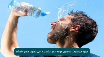 حرارة قياسية.. تفاصيل موجة الحر الشديدة التي تضرب مصر الثلاثاء